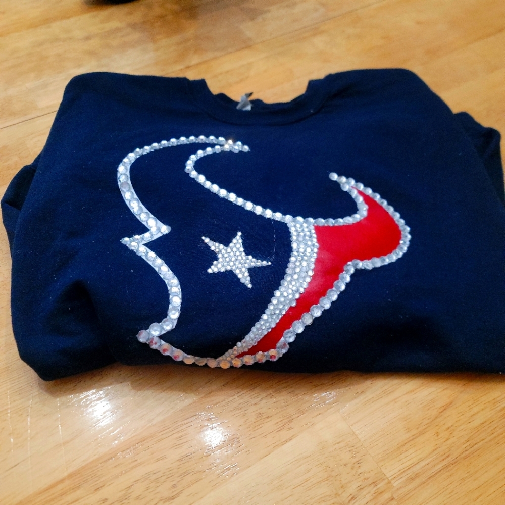 Bling Texans sweatshirt